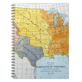 US MAP, 1776-1884 NOTITIEBOEK (Voorkant)