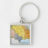 US MAP, 1776-1884 SLEUTELHANGER (Voorkant)