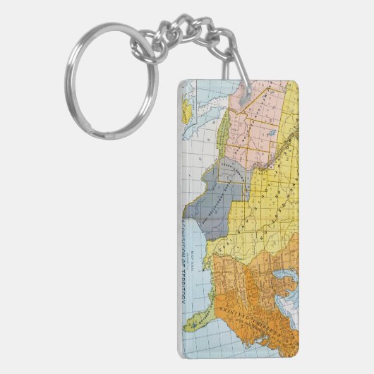 US MAP, 1776-1884 SLEUTELHANGER (Voorkant Links)