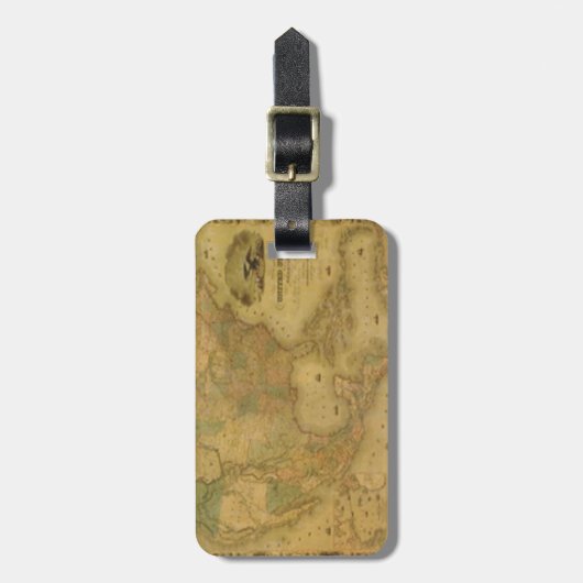 US Map Bagagelabel (Voorkant verticaal)