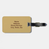 US Map Bagagelabel (Achterkant horizontaal)