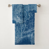 US Map Blueprint Bad Handdoek (Insitu)