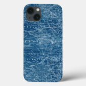 US Map Blueprint Case-Mate iPhone Case (Achterkant)