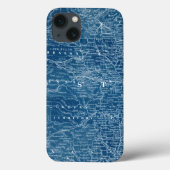 US Map Blueprint Case-Mate iPhone Case (Achterkant)