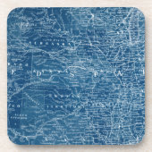 US Map Blueprint Drankjes Onderzetter (Voorkant)