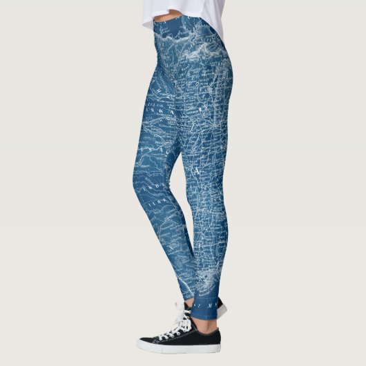 US Map Blueprint Leggings (Links)