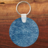 US Map Blueprint Sleutelhanger (Voorkant)
