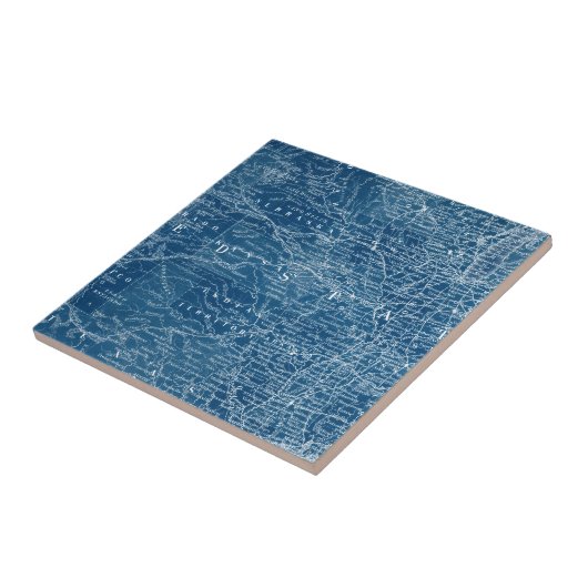 US Map Blueprint Tegeltje (Zijkant)