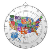 US MAP DARTBORD (Voorkant)