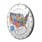 US MAP DARTBORD (Voorkant Rechts)