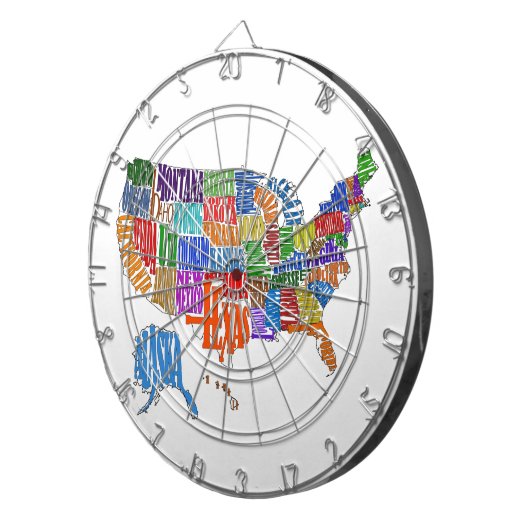 US MAP DARTBORD (Voorkant Rechts)