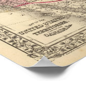 US Map door Mitchell Poster (Hoek)