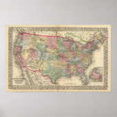 US Map door Mitchell Poster (Voorkant)