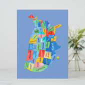 US MAP FEESTDAGENKAART (Staand voorkant)