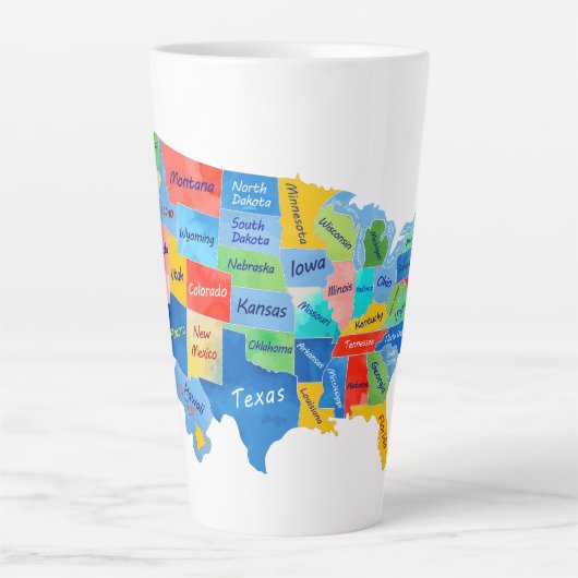 US MAP LATTE MOK (Voorkant)