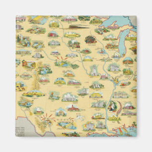 US Map Magneet