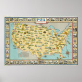 US Map Poster (Voorkant)