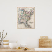 US Map Poster (Keuken)