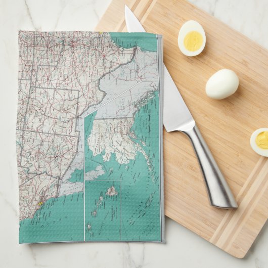 US Map Theedoek (Quarter Fold)