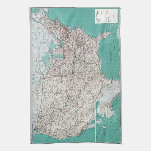 US Map Theedoek (Verticaal)