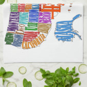 US MAP THEEDOEK (Gevouwen)