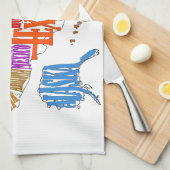 US MAP THEEDOEK (Quarter Fold)