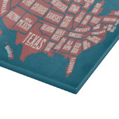 US Map | Typografie Snijplank (Hoek)