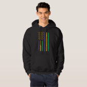 US Mardi Gras Flag Celebration Outfit For Men & Wo Hoodie (Voorkant volledig)