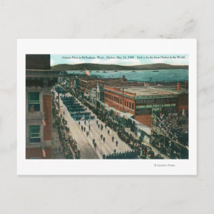 US marine Atlantic Fleet in Harbour Briefkaart