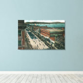 US marine Atlantic Fleet in Harbour Canvas Afdruk (Insitu (Houten vloer))