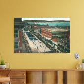 US marine Atlantic Fleet in Harbour Canvas Afdruk (Insitu (Woonkamer))