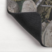 US Marine brandt een M2 50-kaliber machine pistool Muismat (Hoek)