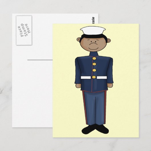 US Marine Corp Boy Briefkaart (Voorkant / Achterkant)