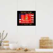 US Marine Corps 20-inch x 16-inch afdrukken Poster (Keuken)