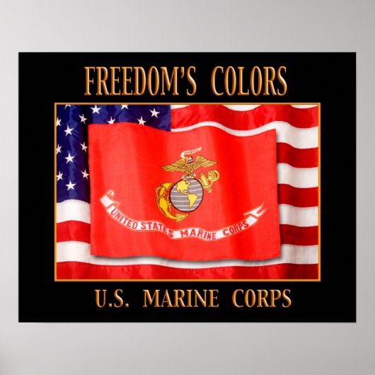 US Marine Corps 20-inch x 16-inch afdrukken Poster (Voorkant)