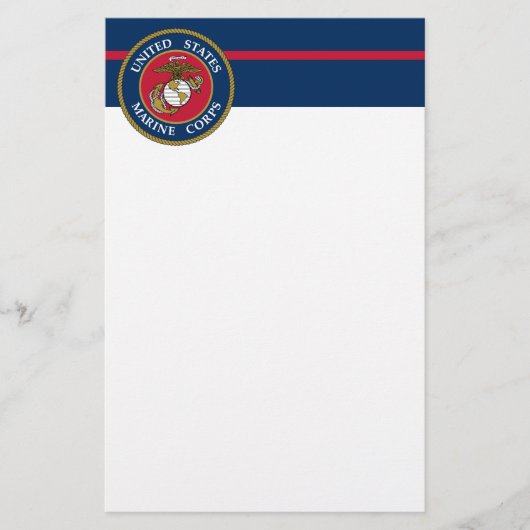 US Marine Corps - Blue Briefpapier (Voorkant)