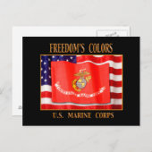 US Marine Corps Briefkaart (Voorkant / Achterkant)
