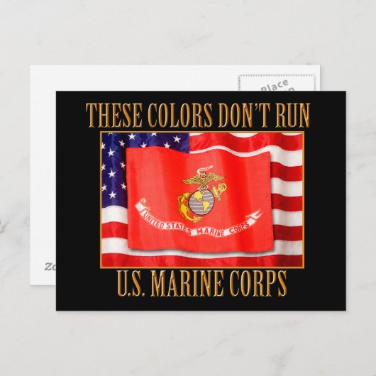 US Marine Corps Briefkaart (Voorkant / Achterkant)