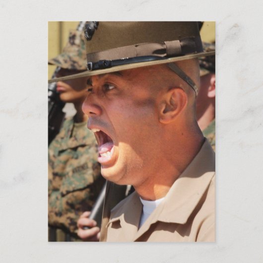 US Marine Corps Drill Instructor Briefkaart (Voorkant)