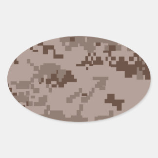US Marine Corps Marpat Desert Camouflage Ovale Sticker
