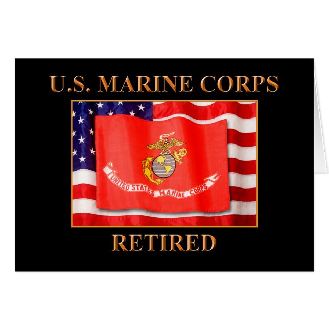 US Marine Corps Note Kaart (Voorkant Horizontaal)