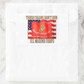 US Marine Corps Rechthoekige Stickers (Tas)