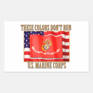 US Marine Corps Rechthoekige Stickers