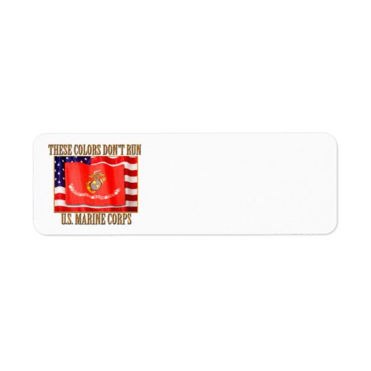 US Marine Corps Return Address Label (Voorkant)