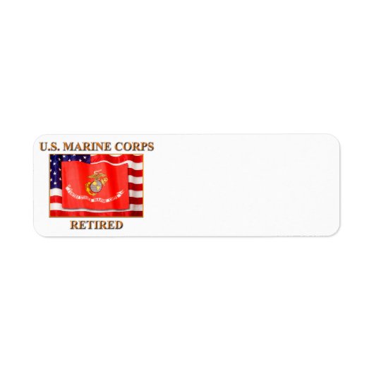 US Marine Corps Return Address Label (Voorkant)