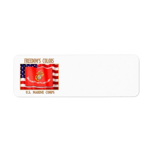 US Marine Corps Return Address Label (Voorkant)