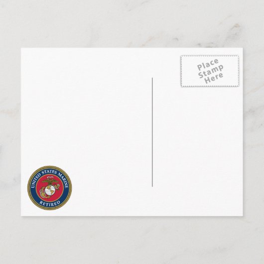US Marine Corps - Rooster Briefkaart (Achterkant)
