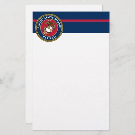 US Marine Corps - Rooster Briefpapier (Voorkant / Achterkant)