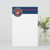 US Marine Corps - Rooster Briefpapier (Staand voorkant)