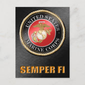 US Marine Corps Semper Fi-Briefkaarten Briefkaart (Voorkant)